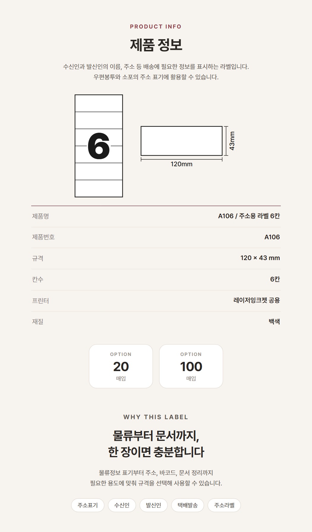 상품규격